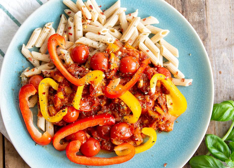 Pasta peperonata
