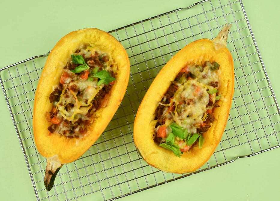 Spaghetti pompoen Bolognese