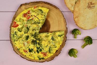 Indiase frittata met broccoli