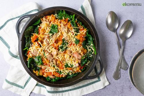 One pot kip 'Parmezaan'