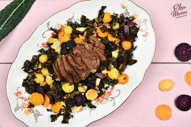 Biefstuk met herfstgroenten