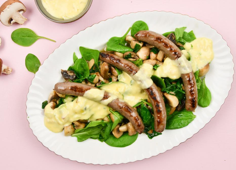 Keto gestoofde groenten met kaassaus