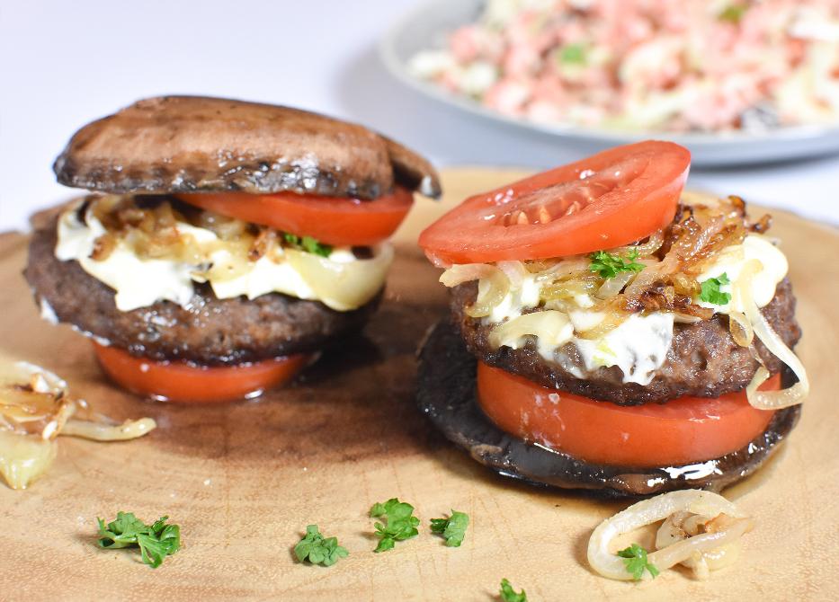 Keto Portabella-hamburger