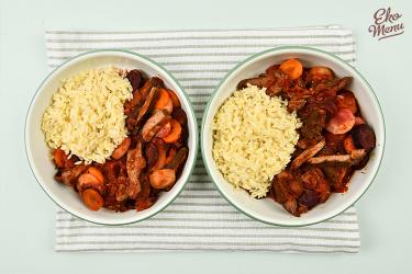 Gegaard kalfsvlees in tomatensaus