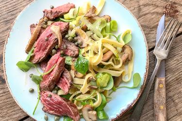 Bavette met verse tagliatelle