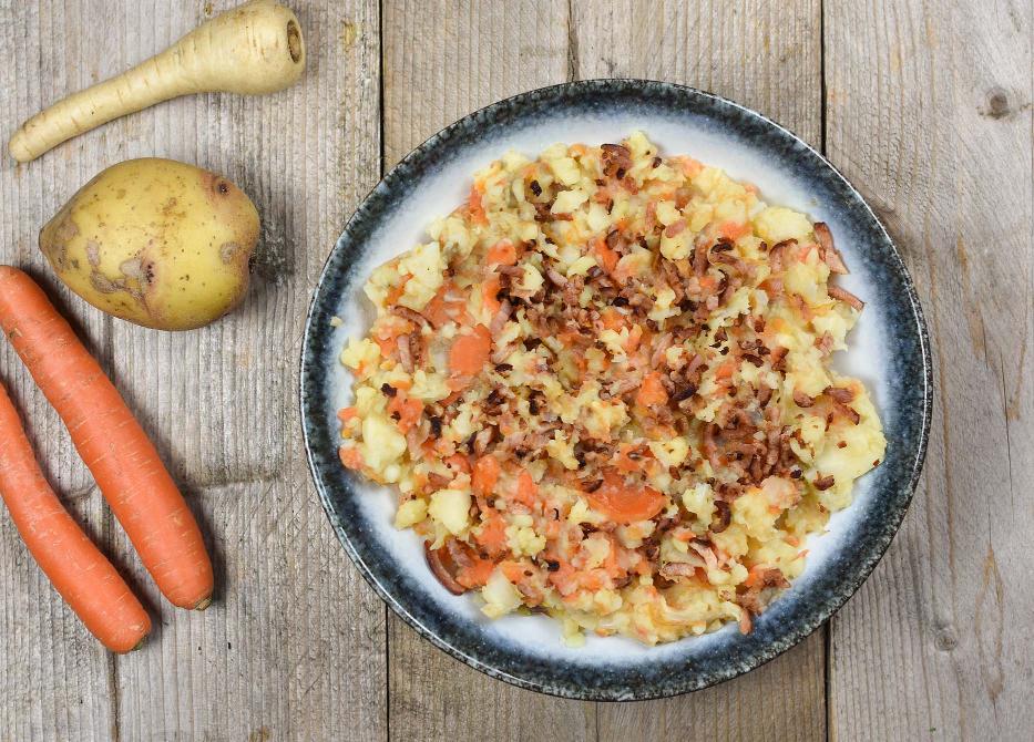 Hutspot met pancetta