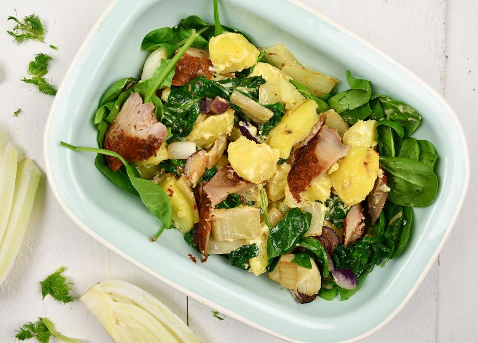Warme venkel-aardappelsalade
