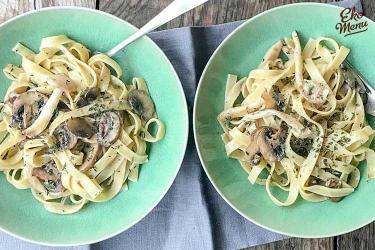 Tagliatelle met paddenstoelen