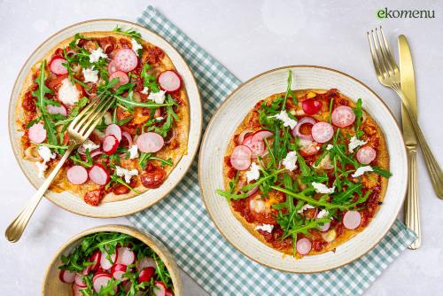 Tortizza met mozzarella