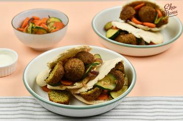 Pitabroodjes met groenten