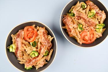 Snelle pasta met courgette