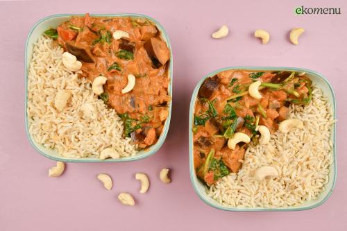 Aubergine tomaten curry
