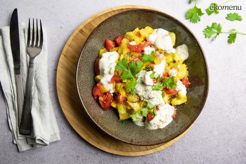 Bombay potatoes met courgette