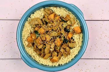 Tajine met vegan kebab