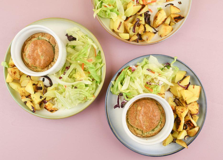 Aubergine-kaassoufflé