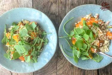 Orzo met winterpostelein