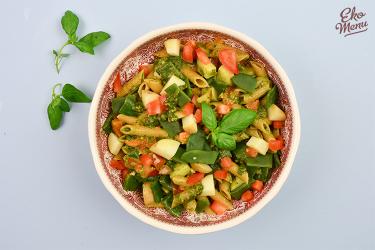 Pasta Genovese met snijbonen
