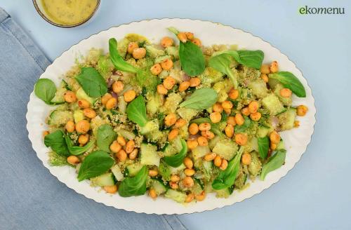 Quinoasalade met lupine croutons