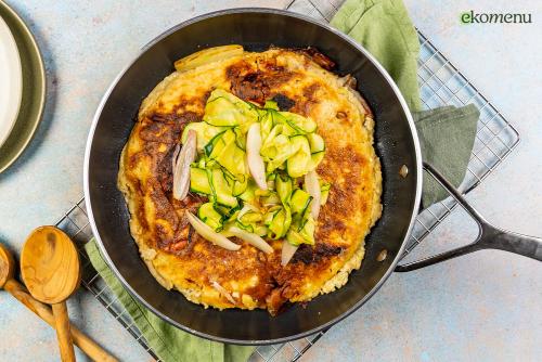 Hartige pannenkoeken met vijgensaus