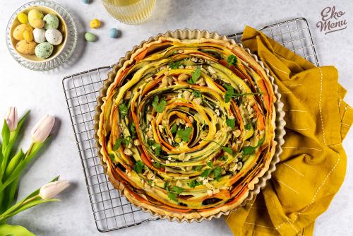 Feestelijke spiraal taart