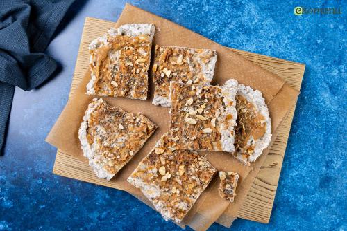 Frozen kwark reep met pinda's