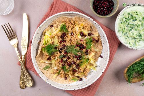 Griekse wraps met tonijn
