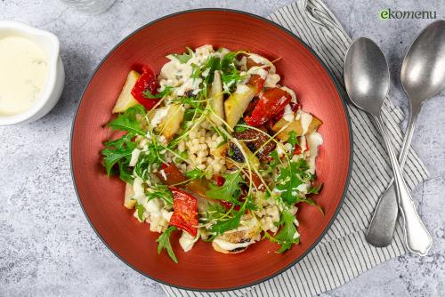 Geroosterde koolrabi met fregola