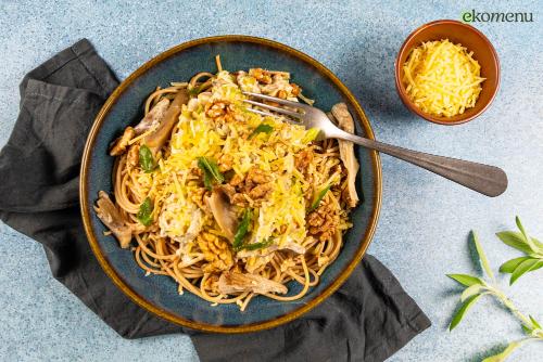 Spaghetti met oesterzwam-roomsaus