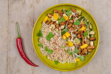 Tempeh met mango