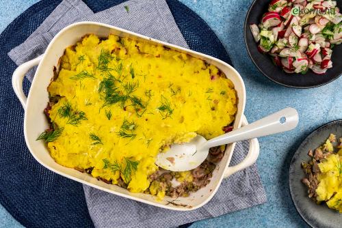 Romige fish pie met tonijn