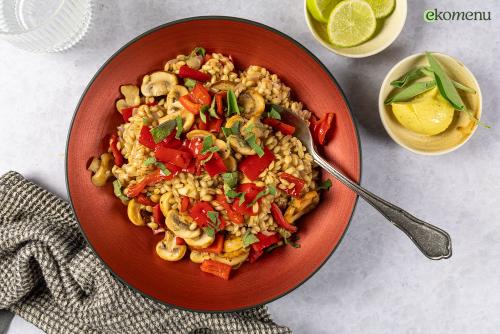 Risotto van parelgerst met truffelboter