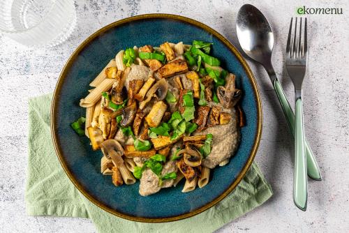 Pasta met romige champignonsaus