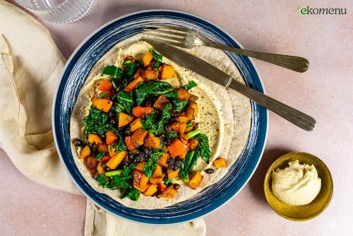 Burritos met pompoen