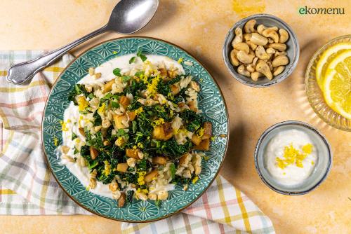 Orzo met whipped ricotta