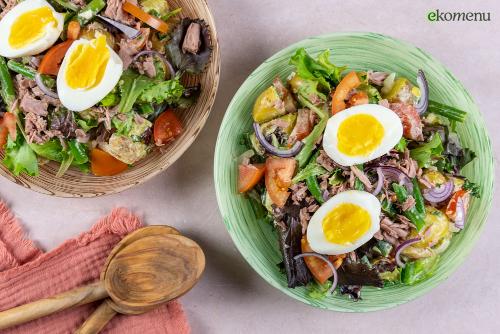 Salade Niçoise met tonijn en ei