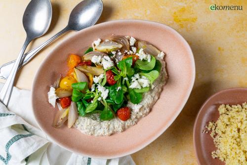 Turkse aubergine-yoghurt salade 