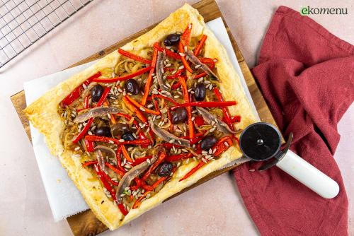 Pissaladière met ansjovis