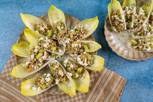 Keto witlofbootjes met tonijnsalade
