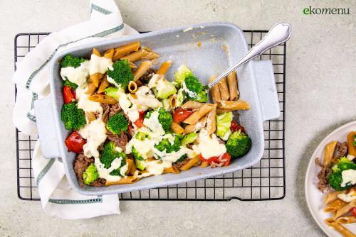 Broccoli-pastagratin