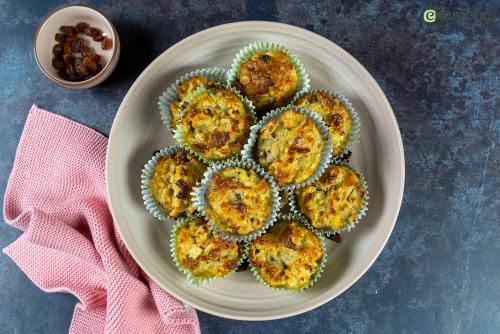 Appeltaart-amandel muffins