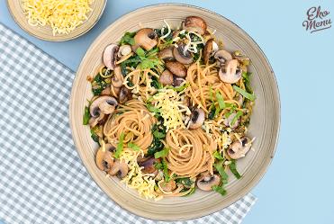 Spaghetti met champignon truffelsaus
