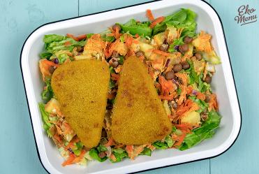 Aardappelsalade met kapucijners