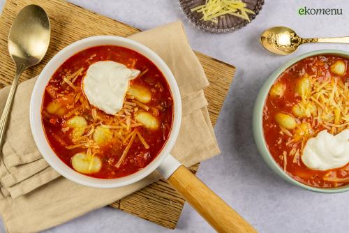 Makkelijke tomatensoep met gnocchi