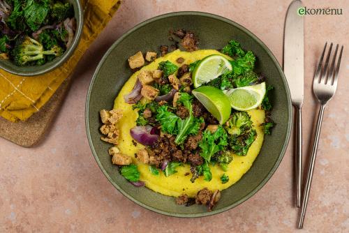 Polenta bowl met seizoensgroenten