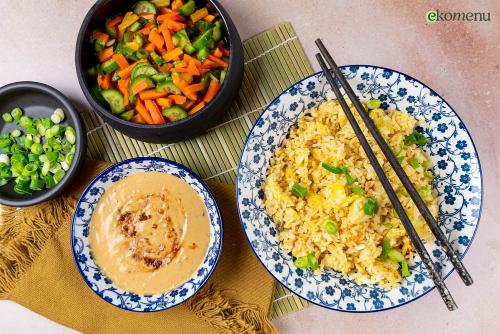 Simpele egg fried rice
