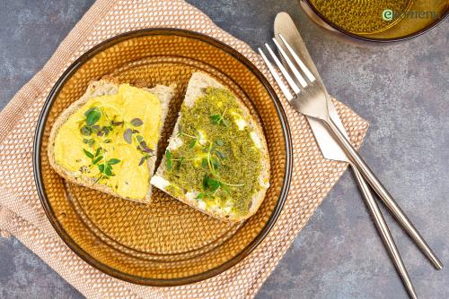 Boterham met papaya-curry spread