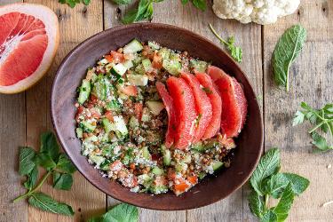 Tabouleh van bloemkoolrijst