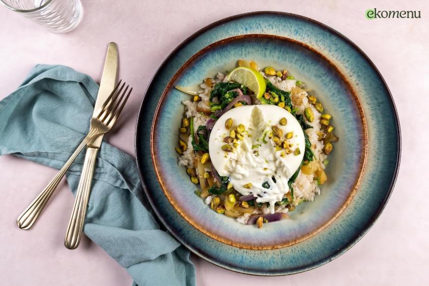 Venkelrijst met burrata 