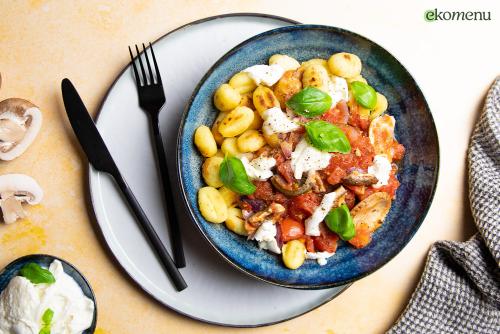 Gnocchi met mini mozzarella