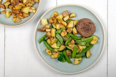 Sugar snaps met tartaar